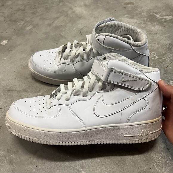 Nike Air Force 1 Mid Triple White CW2289 111 Men\'s Size 13 Great Condition main image 6